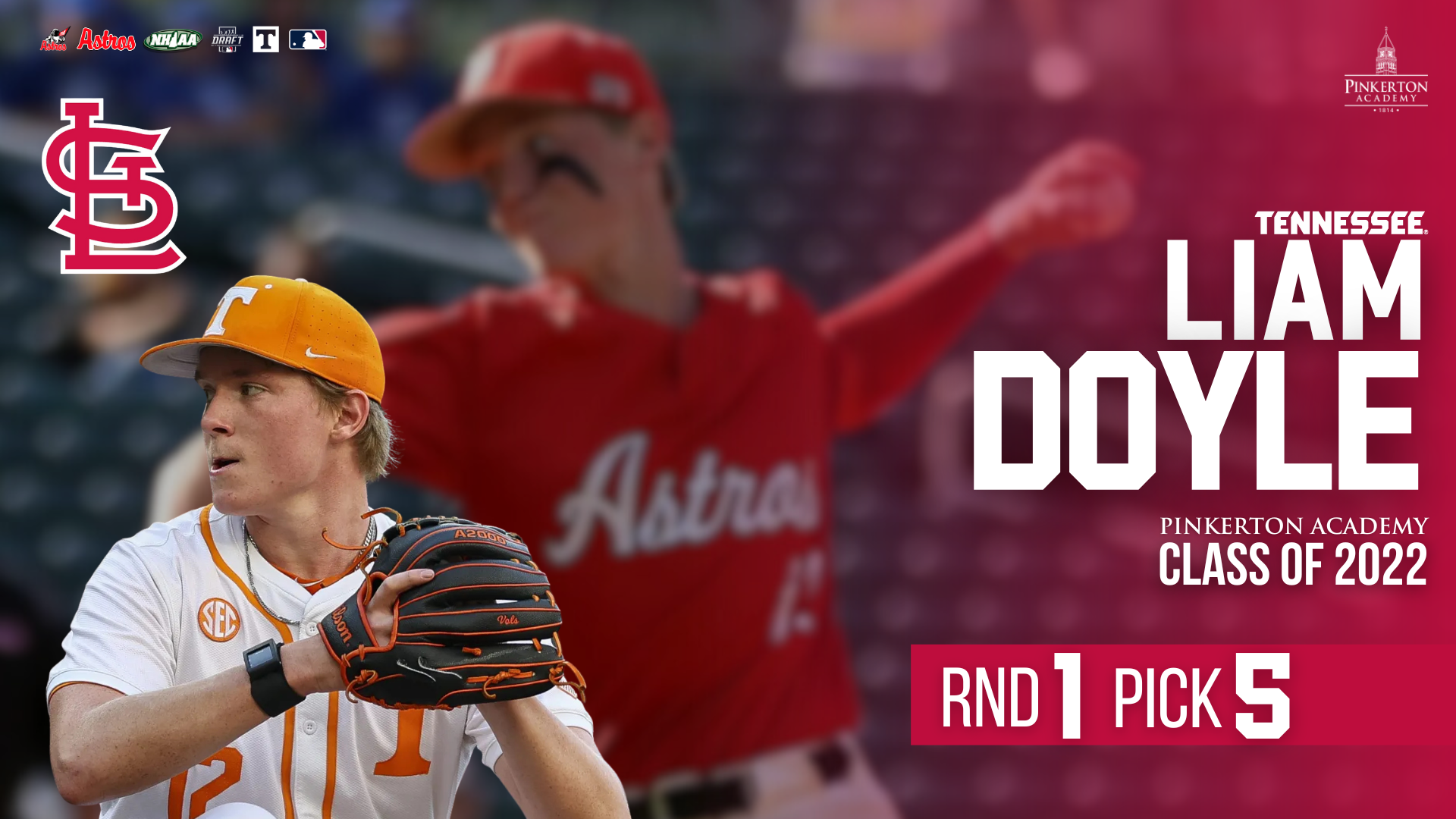 From Pinkerton to the Pros: Alumnus Liam Doyle Selected 5th Overall in MLB Draft