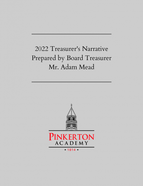 2022 Treasurer's Narrative