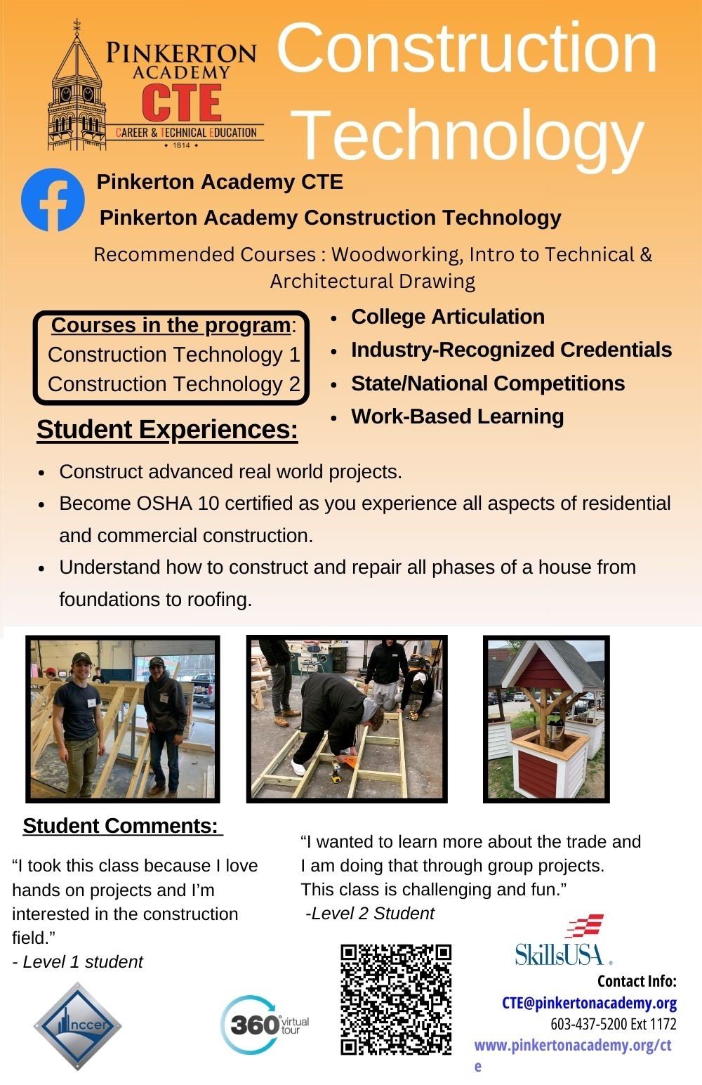Career & Technical Education Programs Pinkerton Academy Pinkerton