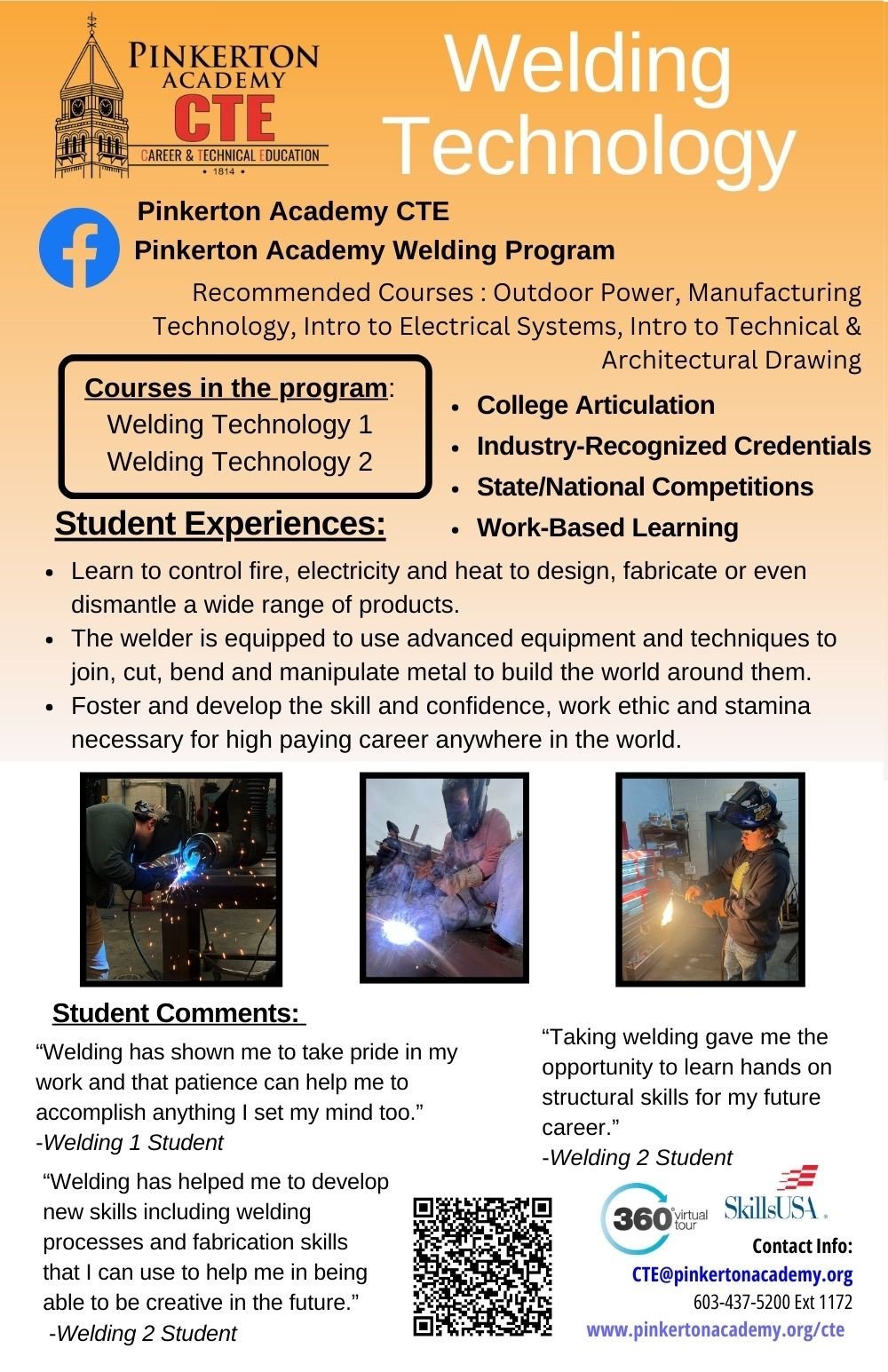 Career & Technical Education Programs Pinkerton Academy Pinkerton