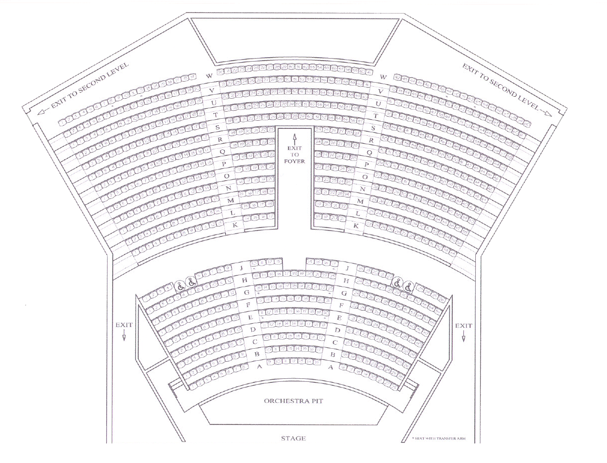 Stockbridge Theater seating chart