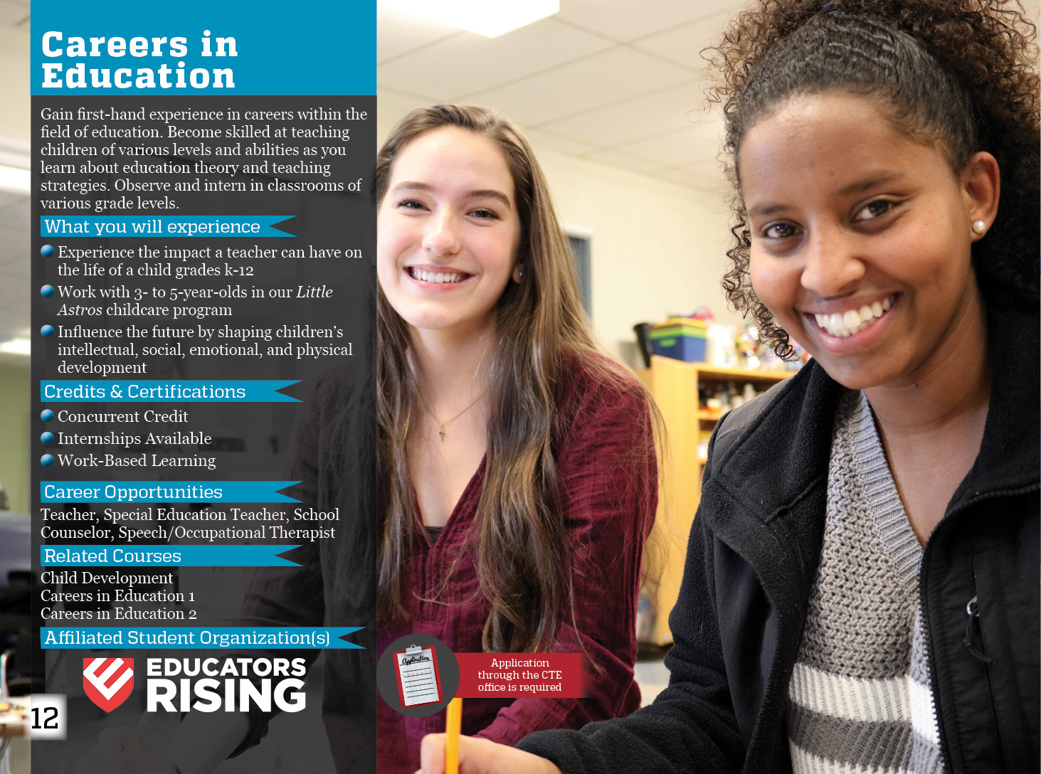 Careers in Education program details