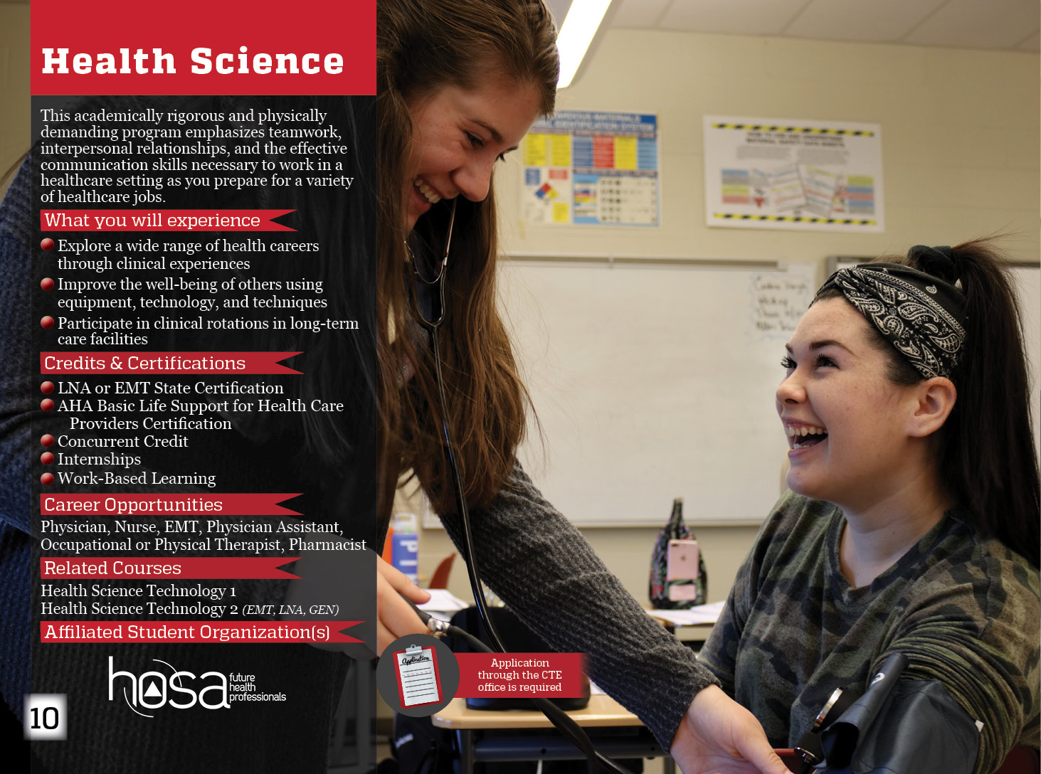 Health Science program details