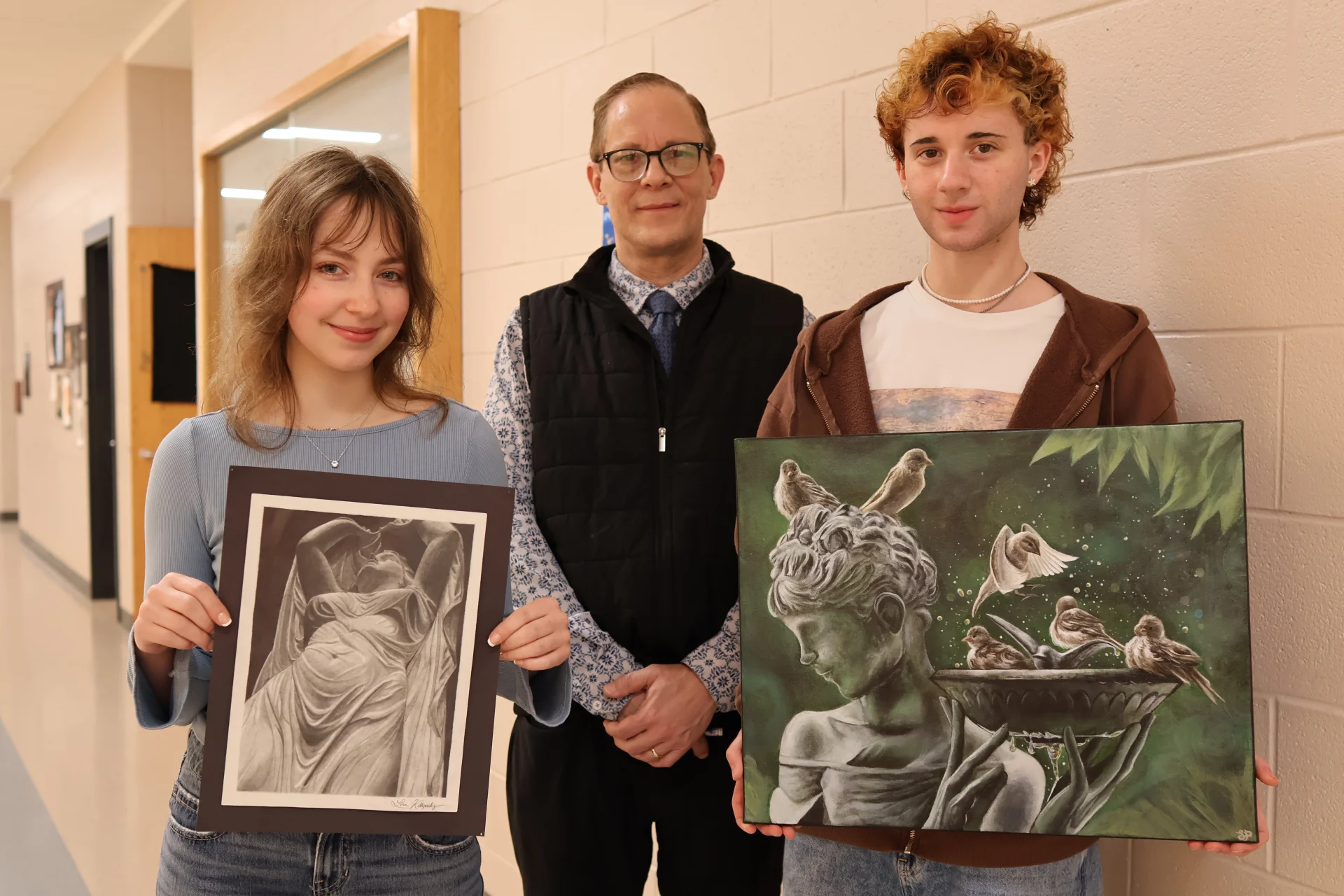 Lora Kotlyarsky, Mr. Gonzalez, and Sam Pearson 