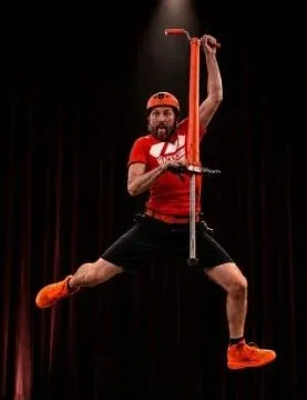 Wacky Chad with a Pogo Stick